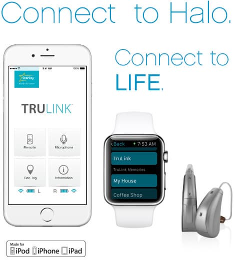 Starkey Halo BTE hearing aid for iphones